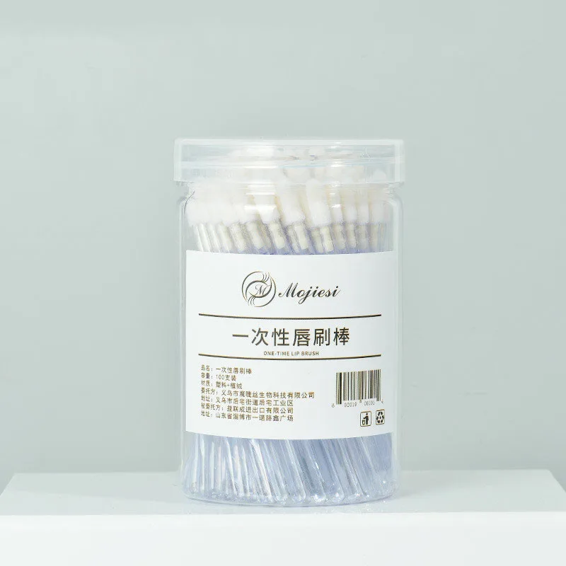 100pcs Disposable Lip Gloss Bottled Applicator Wholesale Lipgloss Brush Lip Wand Brush Portable Mascara Applicator Stick Aid Rod