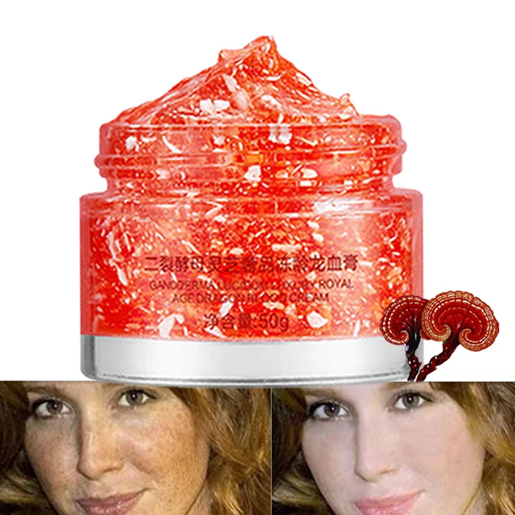 Hot Selling Reishi Moisturize Gives Skin Glow Patent Component Anti-aging Dragon Blood Whitening Face Cream