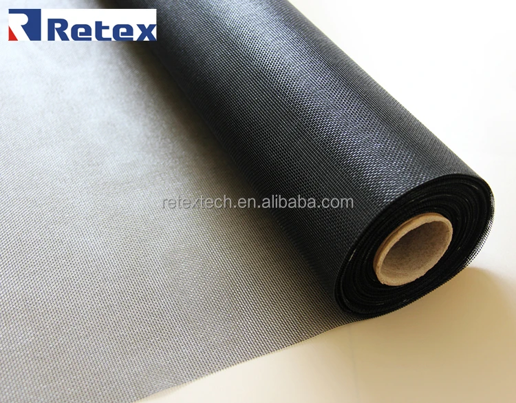 Manufacturer ready to ship 18X16 mesh black 1m*100m in rolls window screening mosquito netting door bug net