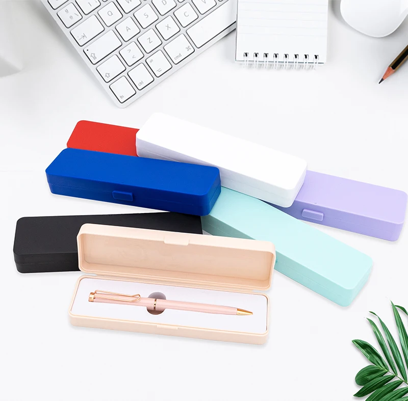 Plastic ball pen Box Plastic Colored Pencil Case PP Pen Box