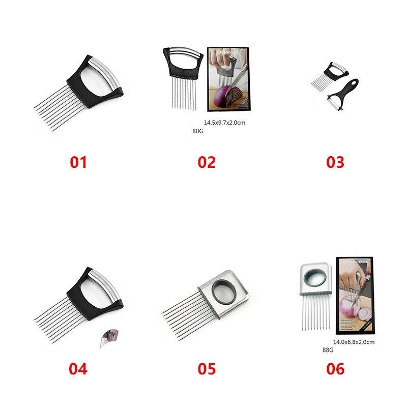 Wholesale 304 Stainless Steel Onion Socket Kitchen Tool Onion Holder Household Meat Needle Onion Holder Fork