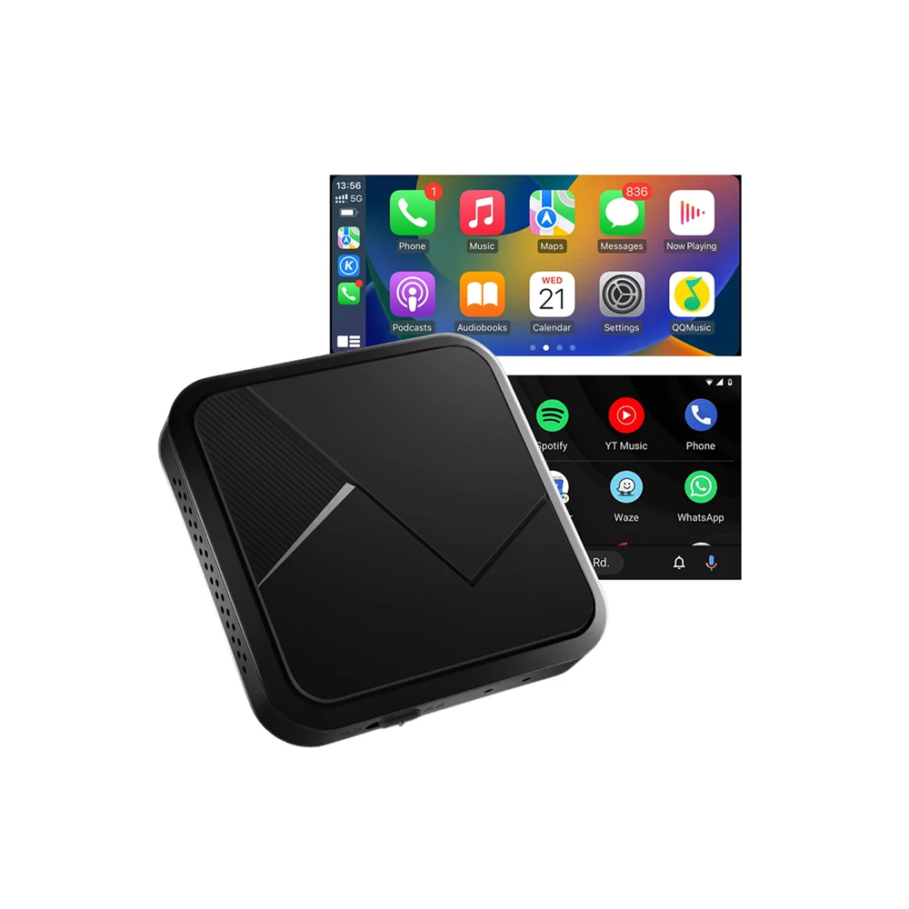 OEM kowanbox 2.0 carplay module wireless adapter streaming mini ai box 2 in 1 portable carplay auto dongle