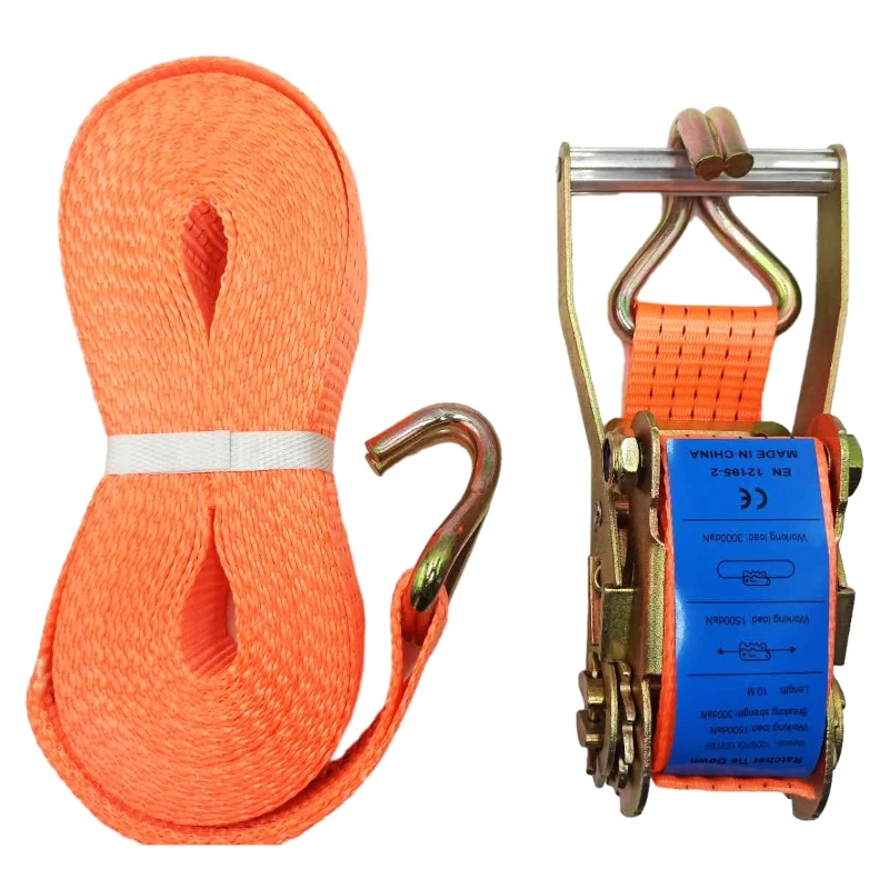 Ratchet tie down 2000kg~5000kg 50mm Truck Belt Cargo Lashing Ratchet Tie Down Strap For Cargo