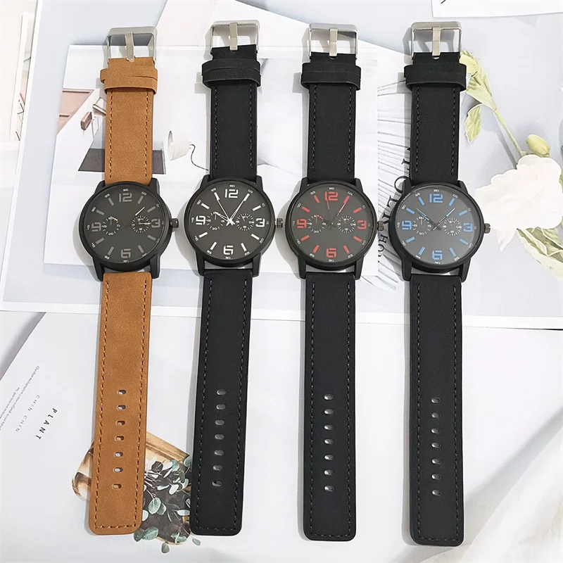 WJ-11143 2023 Wholesale factory suppliers watches men leather mens luxury wrist custom logo quartz watches
