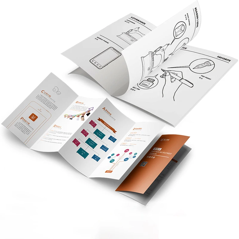 Hot Sale customized Printing Advertising Brochure Design Flyer Paper Leaflet Printing Booklet