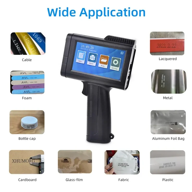 2023 New Handheld OEM Inkjet Printer Expiry Date Printer Support QR Code Symbols Batch Number Barcode Tube Printer