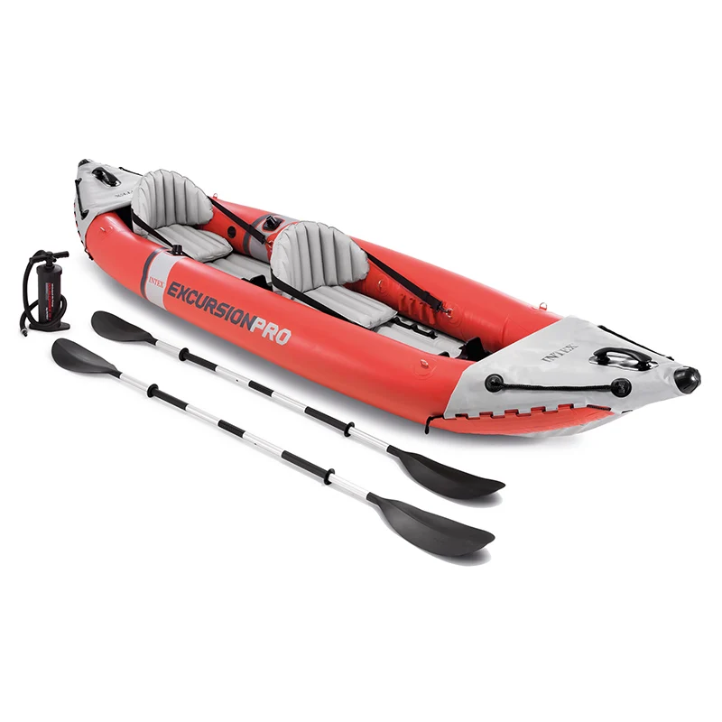 Intex 68309 TOURING PRO 2 гребная лодка рыболовная каяк надувной для водных видов спорта на открытом