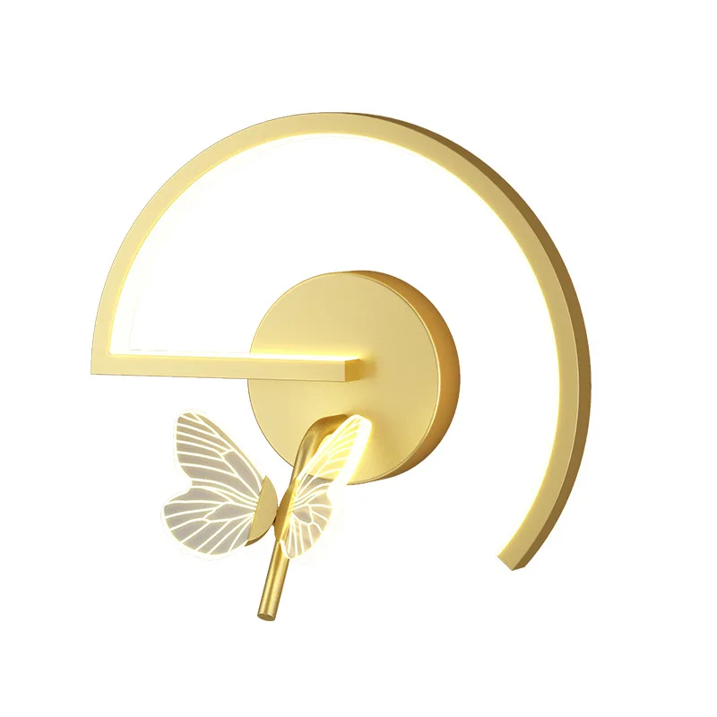 Butterfly Wall Lamp Bedroom Bedside Modern Minimalist Living Room Background Creative Aisle Corridor TV Indoor