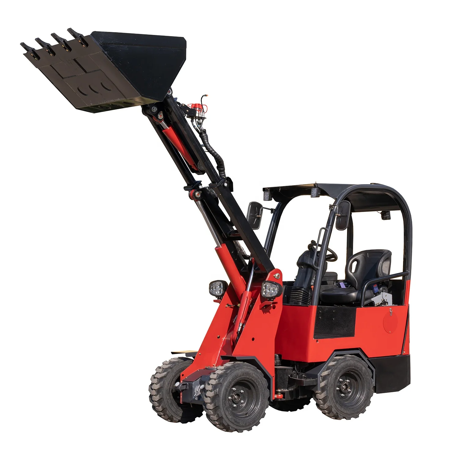 Free shipping competitive prices 600~800kg hydraulic mini articulated wheel loader with excavator attachments