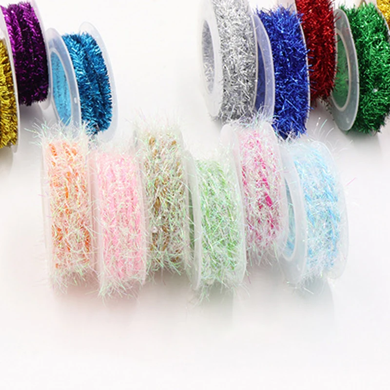 ZENGLONG textile suppliers wholesale 9g glitter colors decorative rope paper yarn oem paper rope for christmas tree decoration