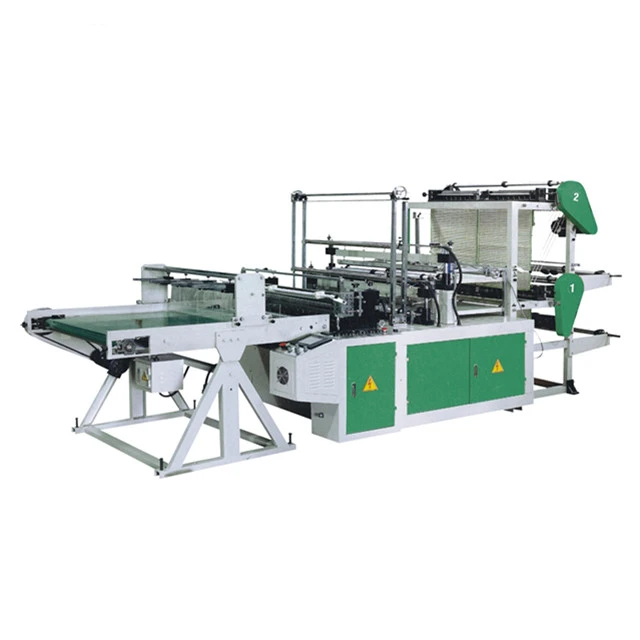 Машина для запечатывания нижней части пластиковых полиэтиленовых пакетов, двухслойная машина для производства четырехлинейных пакетов, машина для производства пакетов