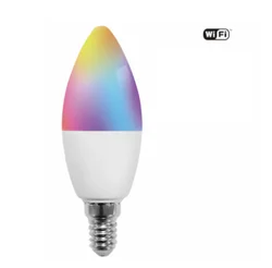 zigbee tuya app candle dimmable lux C35 5w 7w 9w E14 led RGB+CW smart rgb bulb