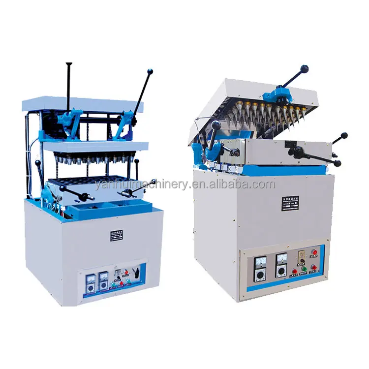 High Quality Automatic Mini Bake Waffle Roll Sugar Biscuit Ice Cream Cone Make Machine for Production Line