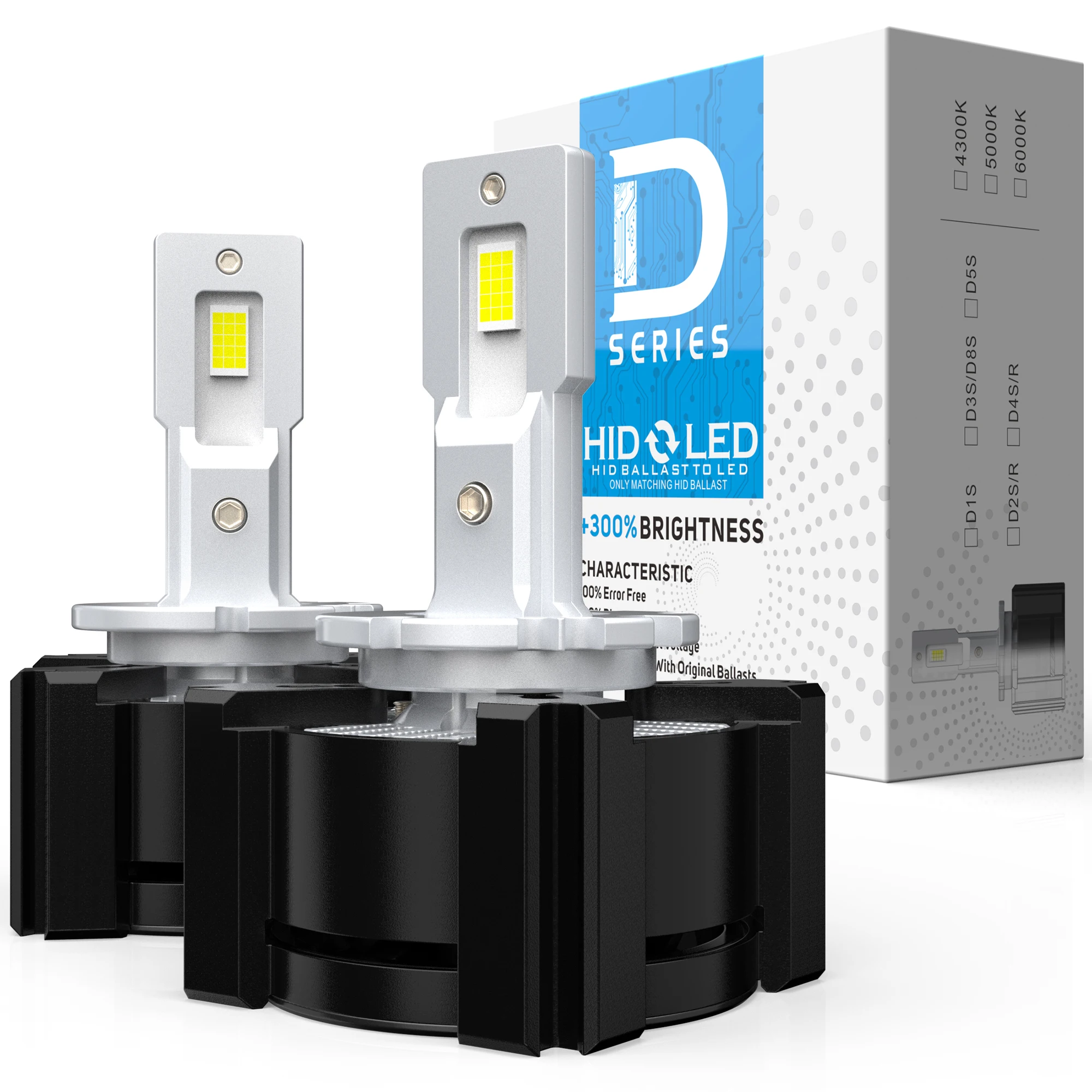 d1s led headlight 35w 55w  d series turbo kit car light bulb 10000lm super bright halogen & xenon headlights