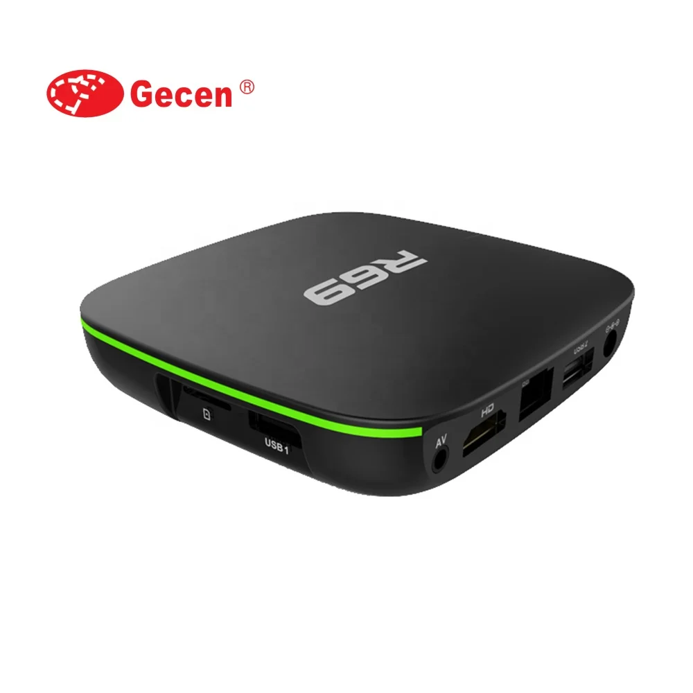 R69 Android 7.1 Smart TV Box 1+8G Quad Core  2.4GHz WiFi 4K Media Player 1080P  Support 3D movie