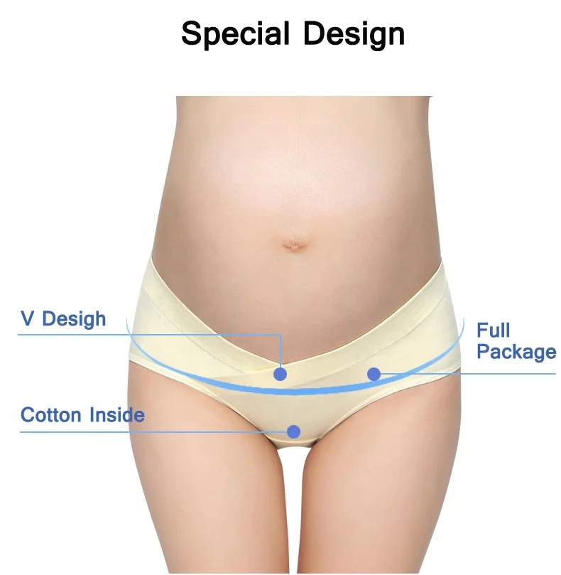 
 3 шт./лот хлопковое нижнее Белье для беременных U-образные трусики с заниженной талией короткие трусики нижнее белье для беременных Трусики  