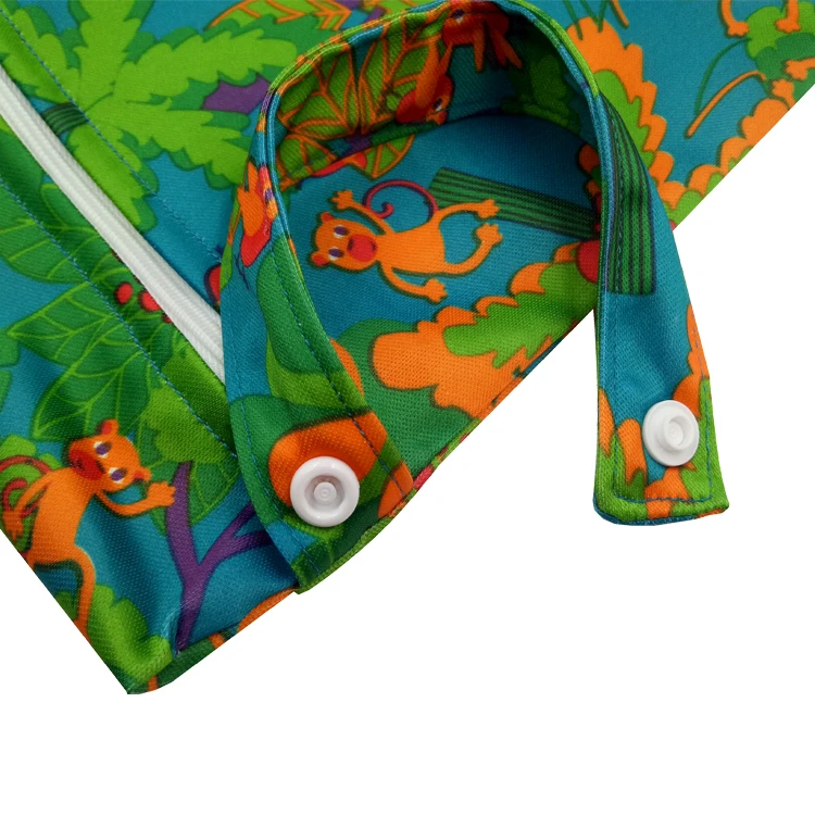 Hot Selling Wholesale Baby Diaper Bag Hanging Wet Bags Reusable Waterproof Nappy Changing Diaper Bag