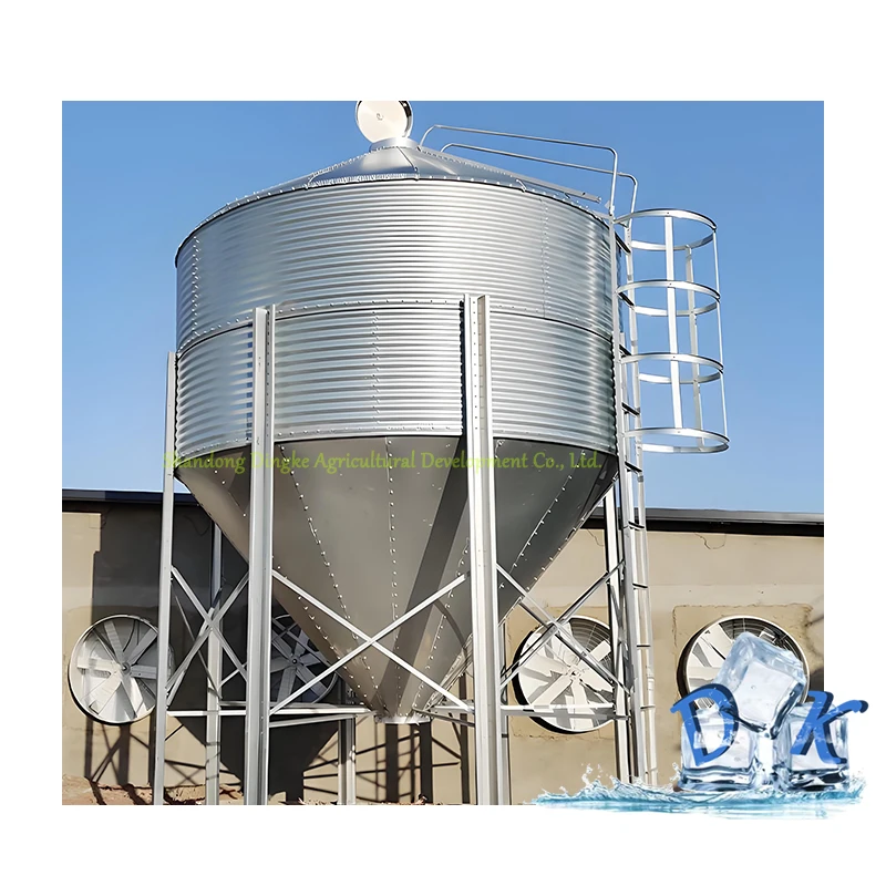 Poultry chicken pig farm Automatic Large Capacity Galvanized Poultry Farm Animal Pig Chicken Feeding Storage Silos