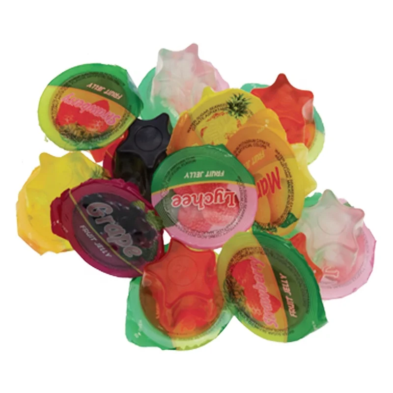 
Assorted 35g Star Shape Jelly Cup fruit jelly gelatina Fruit Flavor Jelly Cup in New Duck Jar 