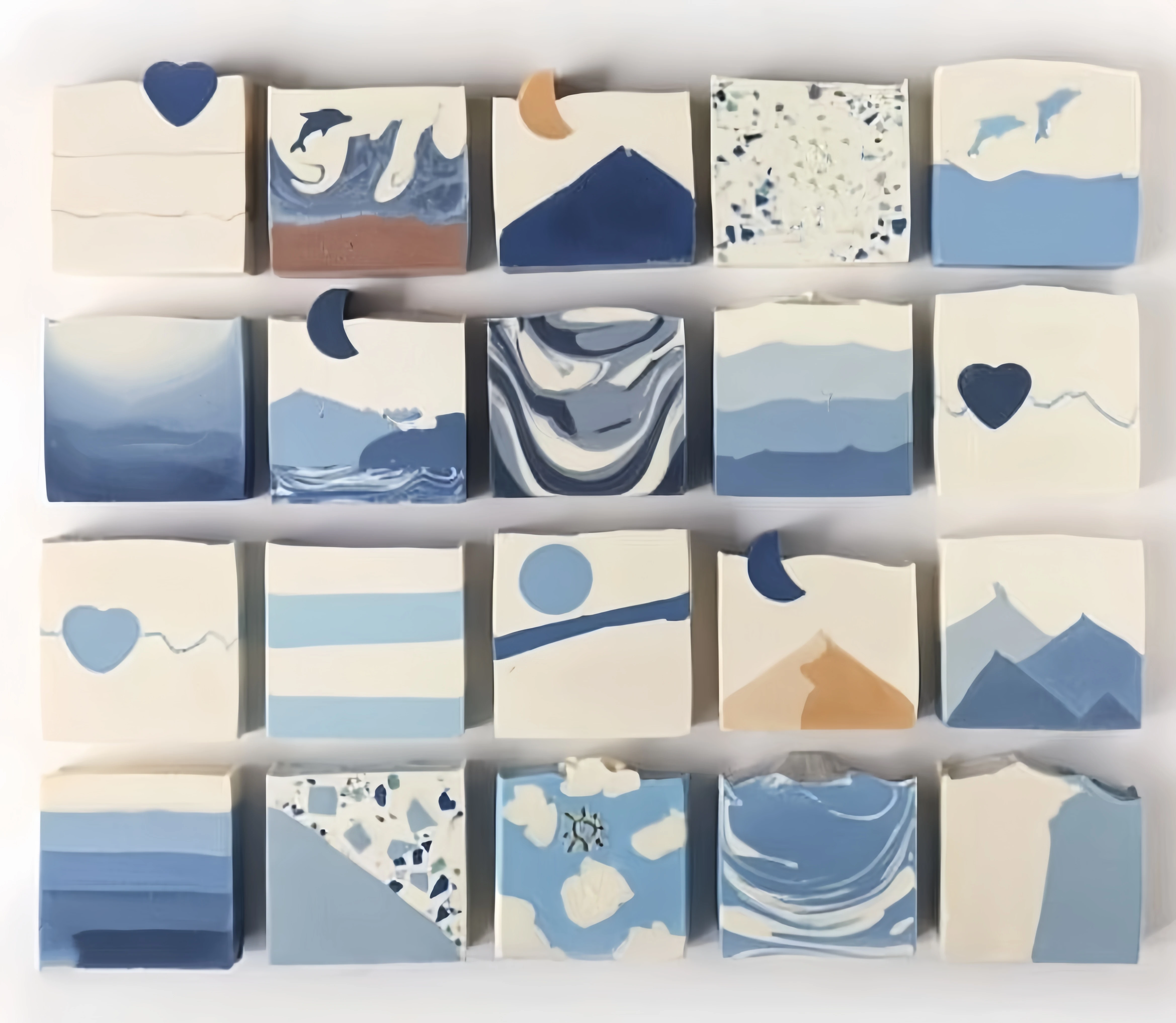 Custom Private Label Rendering Latte Art Natural Essential Gentle Handmade Cold Press Soap With Dried Flowers