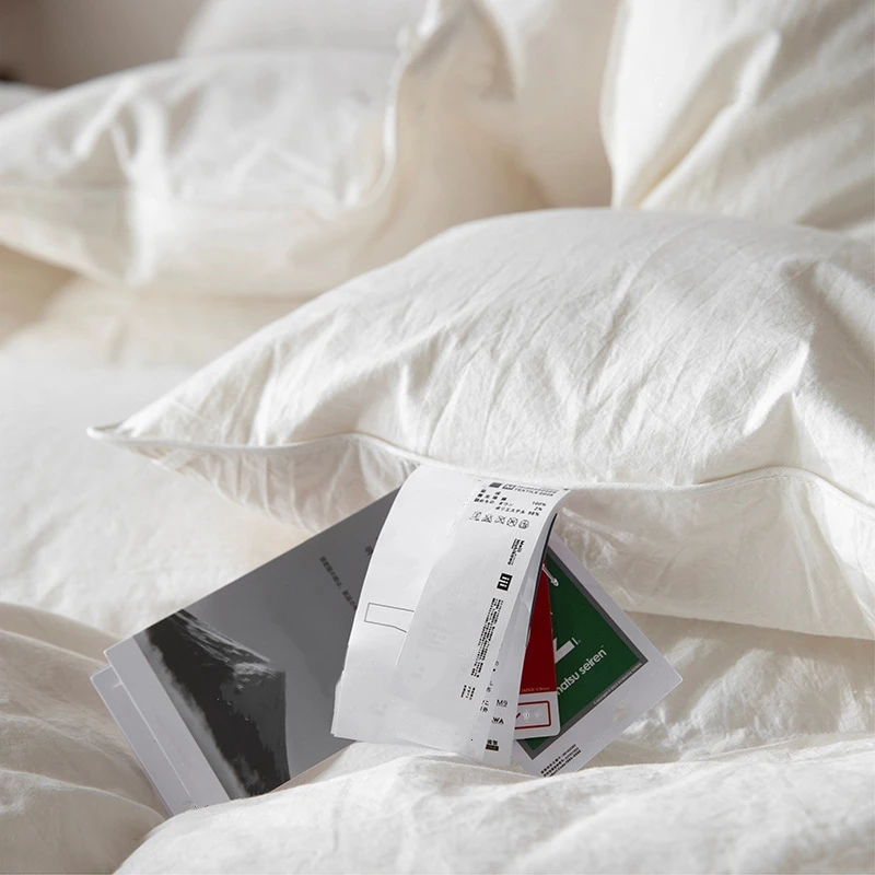 Best-selling White goose down duvet soft warm bedding set 100% cotton Ultra-Soft Skin-Friendly Breathable comfortable at home