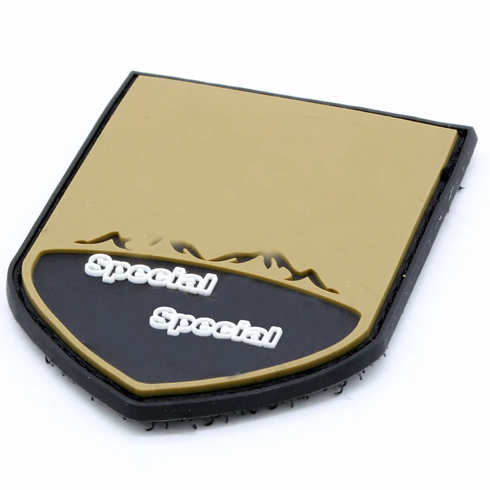 Customised Logo Marvel Rubber Embroidery Patch Velcroc Backing Pvc Patches