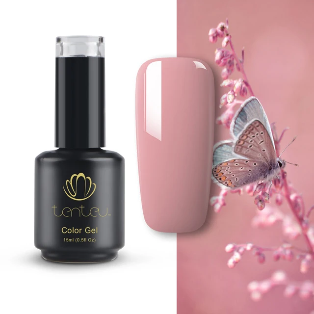 Tenteu New product 15ml uv color uv gel nail polish nude series jelly a set of gel nail polish
