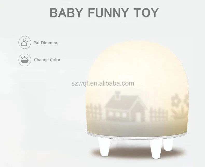 Ready to ship Cute Silicone USB Baby Sensor Led Night Light Small Night Light for Kids