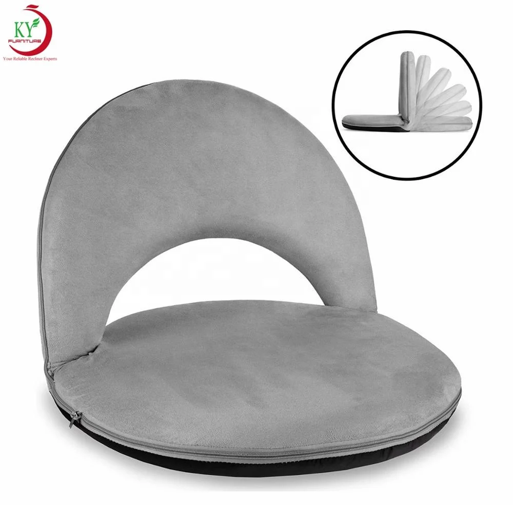 JKY Furniture Best Rated Multipurpose Adjustable Floor Folding Sofa Chair Cushioned Recliner Ergonomic Lounge Chair For Ground