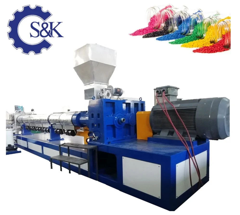 
65 screw compactors PET bottles PP PE films plastic pelletizers machine 