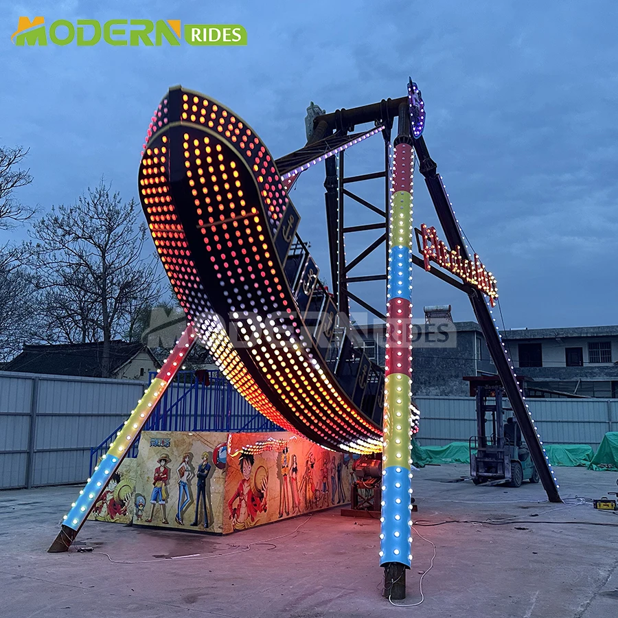 cheap attractive 32 seats  colorful fashion thrill amusement park rides equipment pirate ship ride for sale