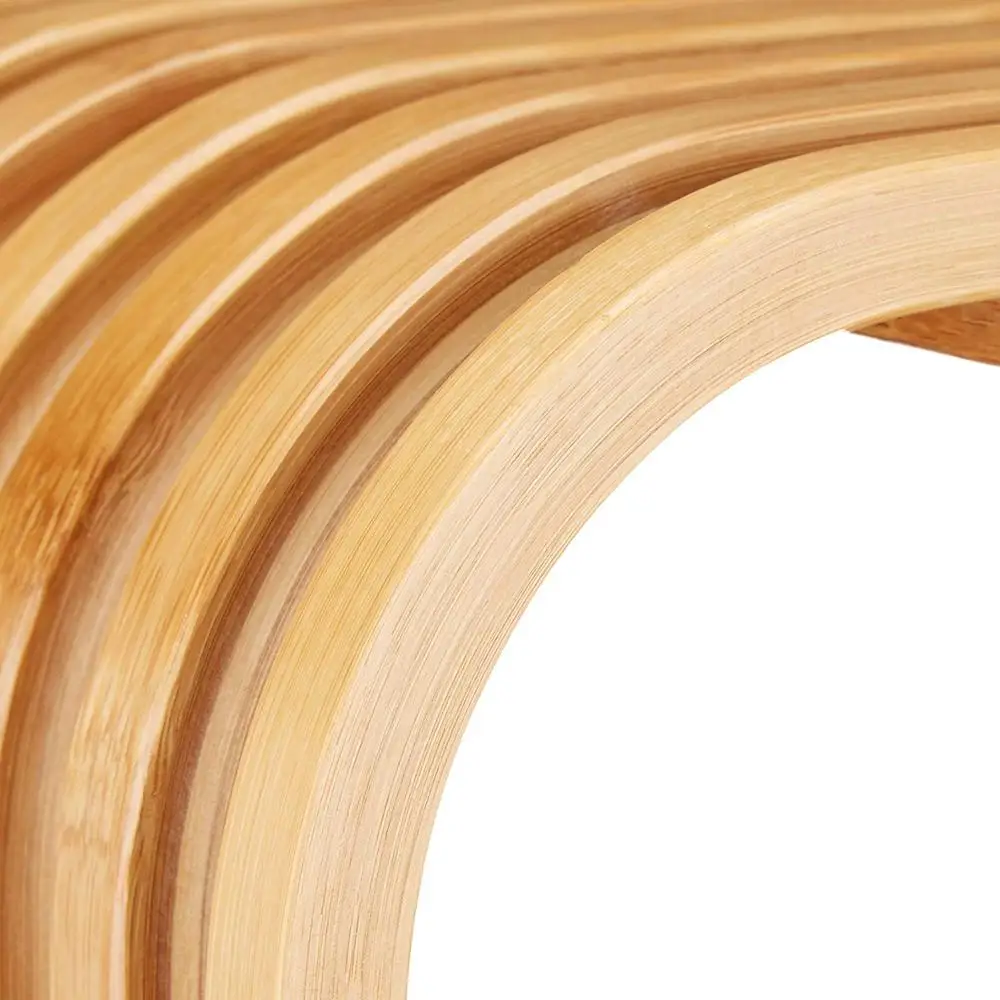 Bamboo Storage Ottoman Designer Footstool with Storage Box