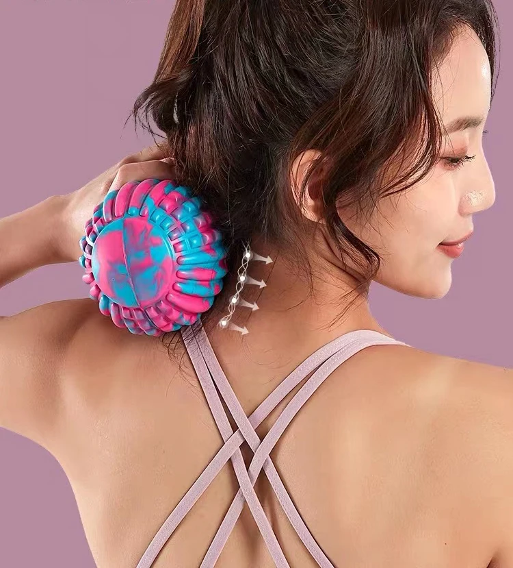 FITNESS Peanut Massage Ball Double Lacrosse Massage Ball & Mobility Ball Deep Tissue Massage Tool for Muscle Relaxer