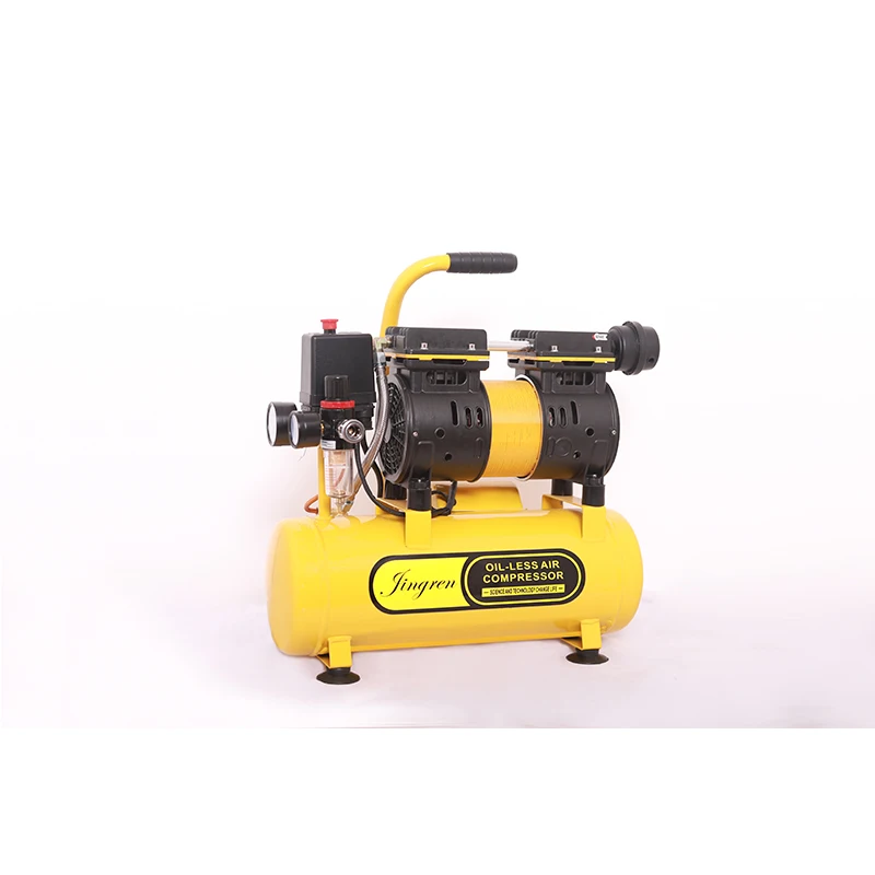 
Small Portable 0.55 kw oil free Low DB air compressors with 9 L litre air tank 