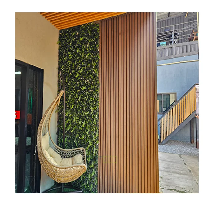 Modern Design Composite Fencing Co-Extrusion WPC Wood Privacy Garden Fence Panel Fireproof and Moisture-Proof for Outdoor Use