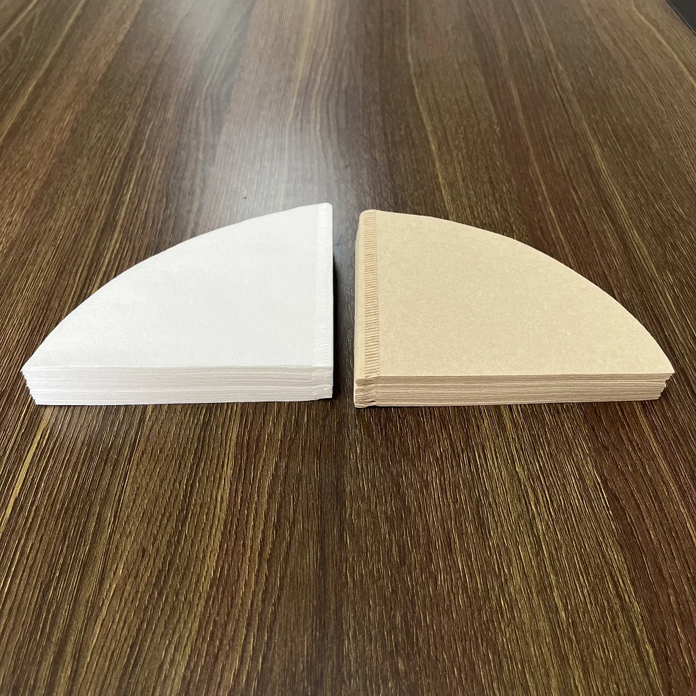 100PCS Paper Dripper Cones 1 to 4 Cups Size 02 Coffee Filter Paper