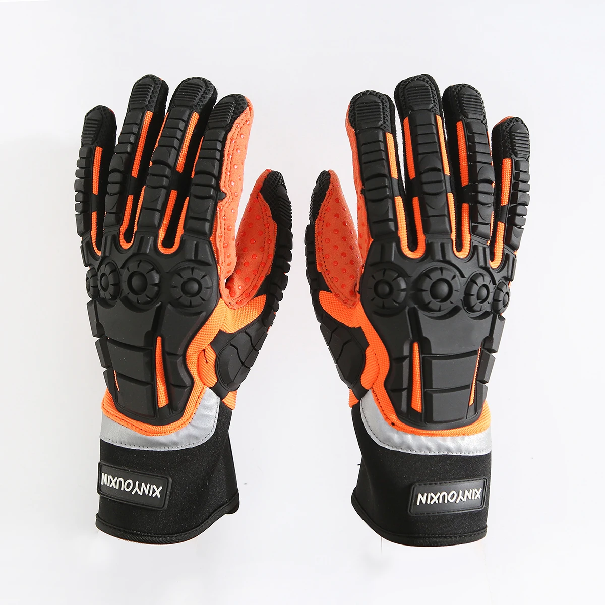 
Manufacturers customized logo anti-cutting oil and gas mechanical gloves waterproof oil field safety work gloves 