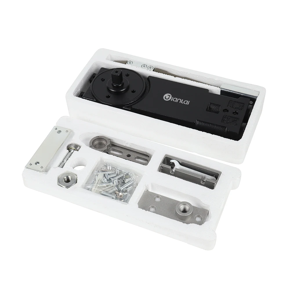 Heavy duty overhead transom wooden/glass door self closing spring loaded door hinge for 100kg