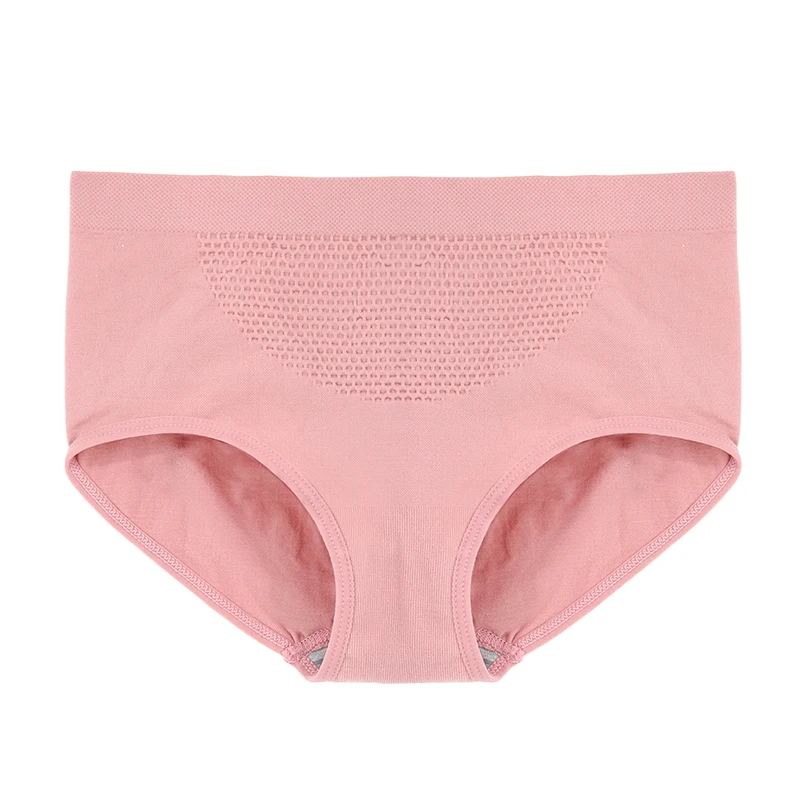 Comfortable nylon solid seamless ladies panties women underwear stocklot