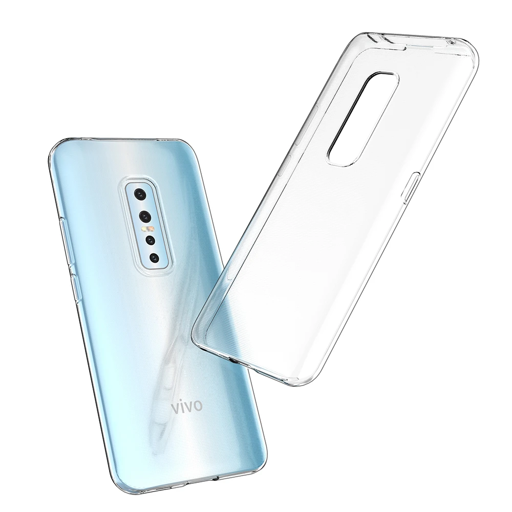 For Vivo V17 Pro Case, Ultra Thin Crystal Clear Soft TPU Gel Cases Transparent Silicone Mobile Phone Back Cover For Vivo V17 Pro