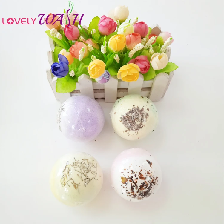 Wholesale Rainbow Colorful Bubble Fizzy Organic Bath Bombs 110g Gift Set 12pcs  Bath Bomb for Kids