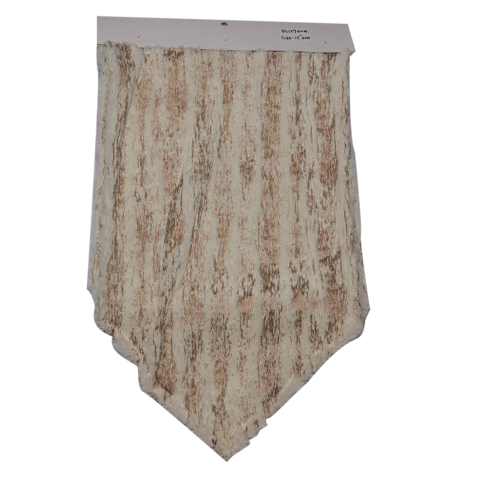 Wholesale Custom Luxurious Faux Fur With Gold Printing Pattern Table runner