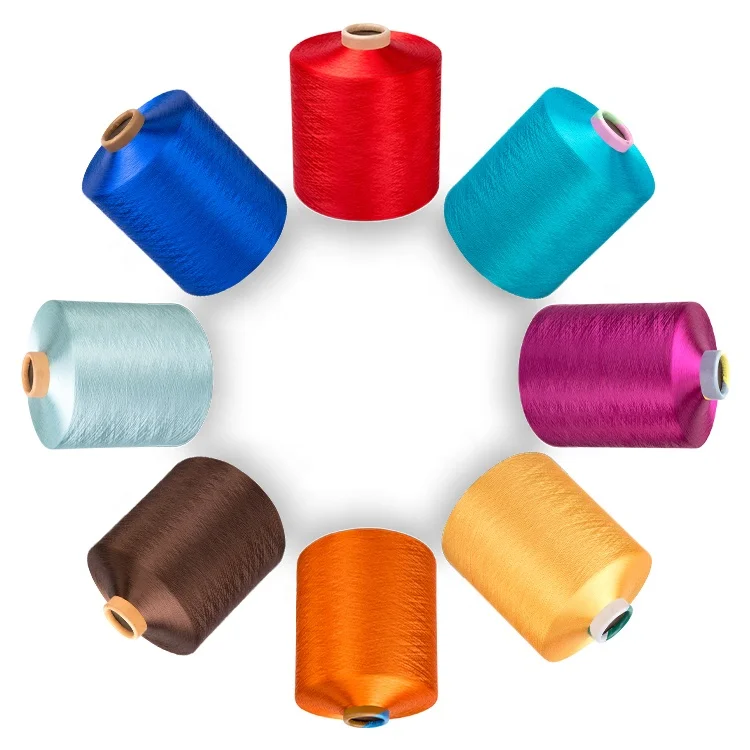 Factory Price polyester yarn 75d2 yarn multi dyeing yarn polyester uppers dty fdy