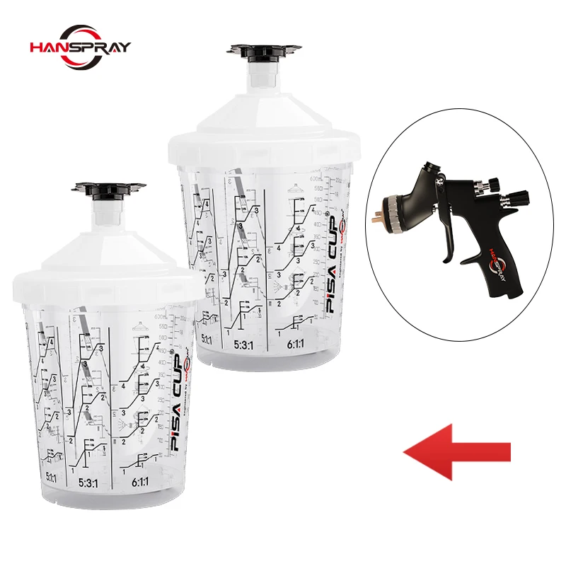Hot Sale Pp Cups Plastic Painting Spray Automotive Paint Mixing System Cup for Car