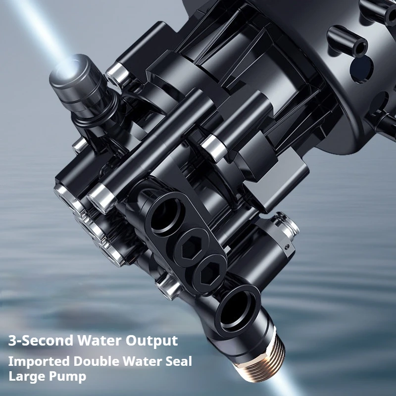 Long-Lasting Battery Life Lithium Battery Water Gun Wash Equipment Lithium High Pressure Water Gun Rechargeable Car Washer