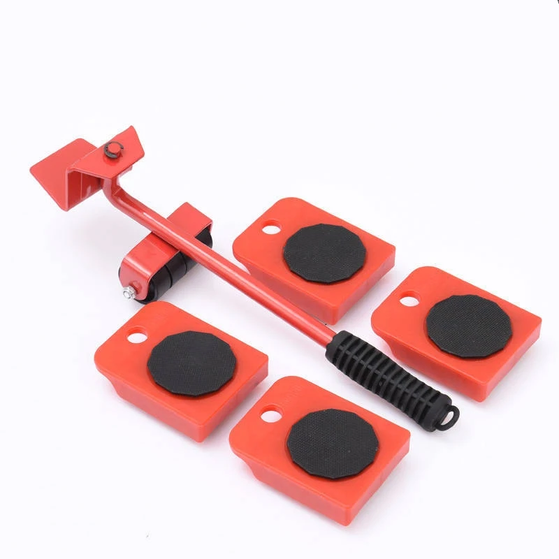 mover tool set in hand 5 Pcs/set Furniture Lifter mover System transport wheels Furniture Slides Kit Heavy Move Tools
