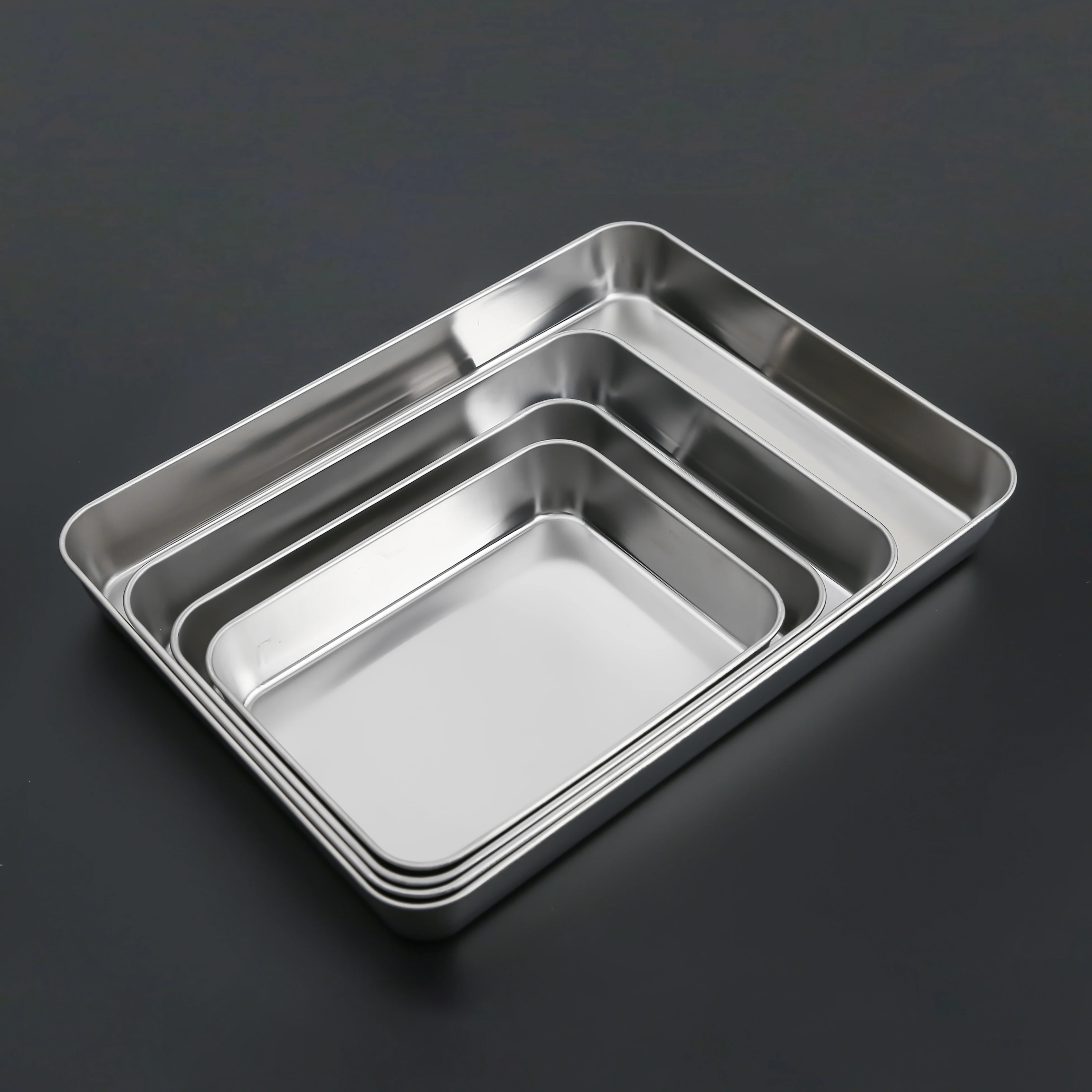 Multifunction food grade bbq serving trays stainless steel baking tray for biscuit and roast