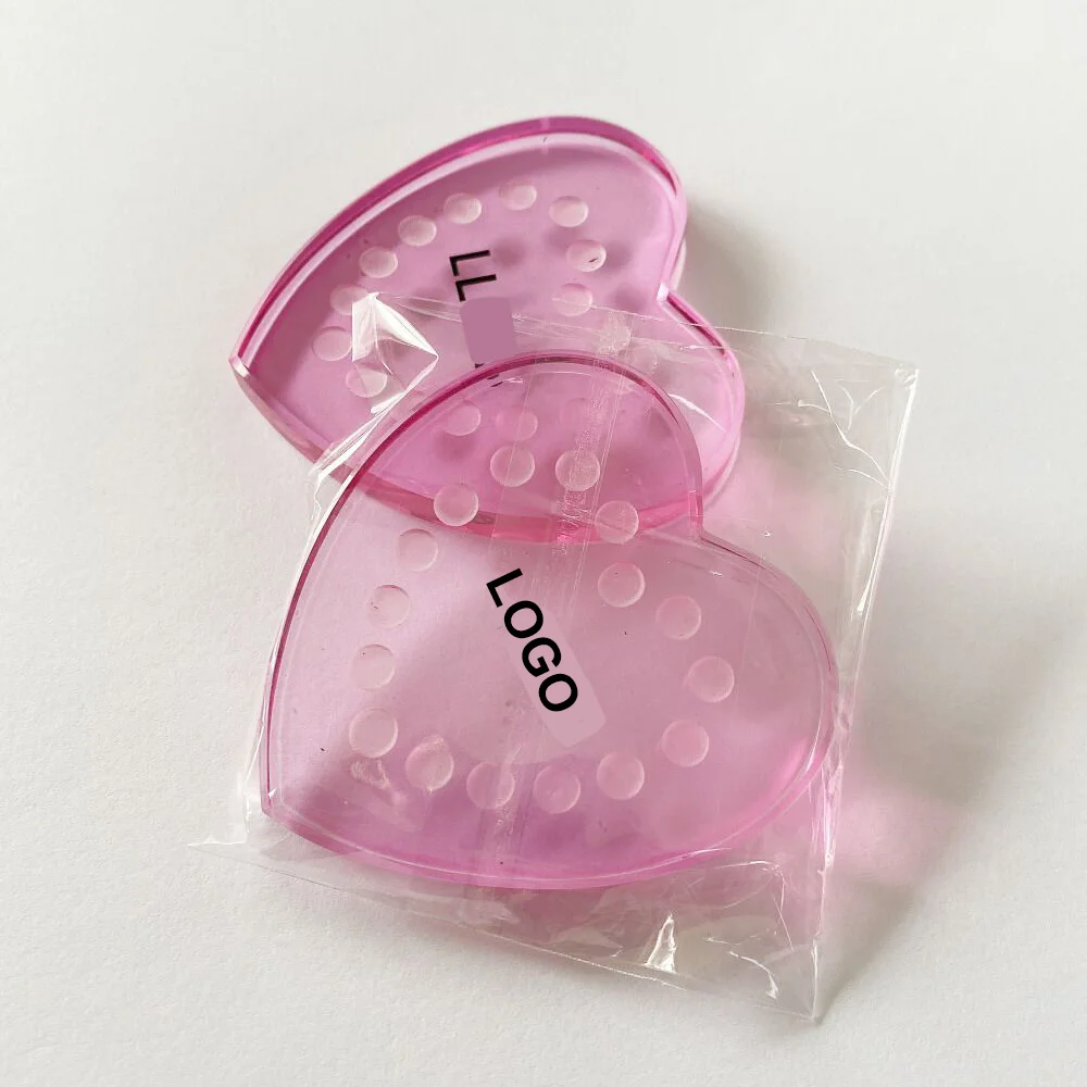 Новый стиль, лотки для клея для ресниц, держатель для клея для наращивания ресниц, прозрачный стеклянный поднос для клея с 12 отверстиями