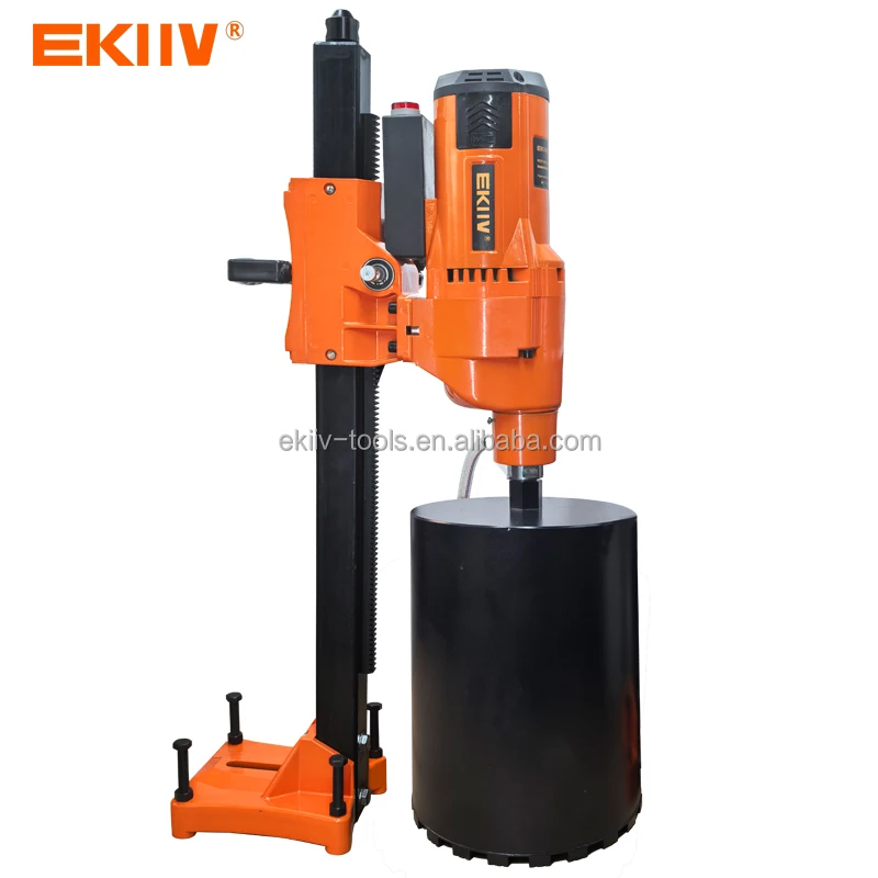 OEM wholesale 305MM 110v precision Diamond Core Drill High-torque concrete Single Speed Core Drill machine With angle stand