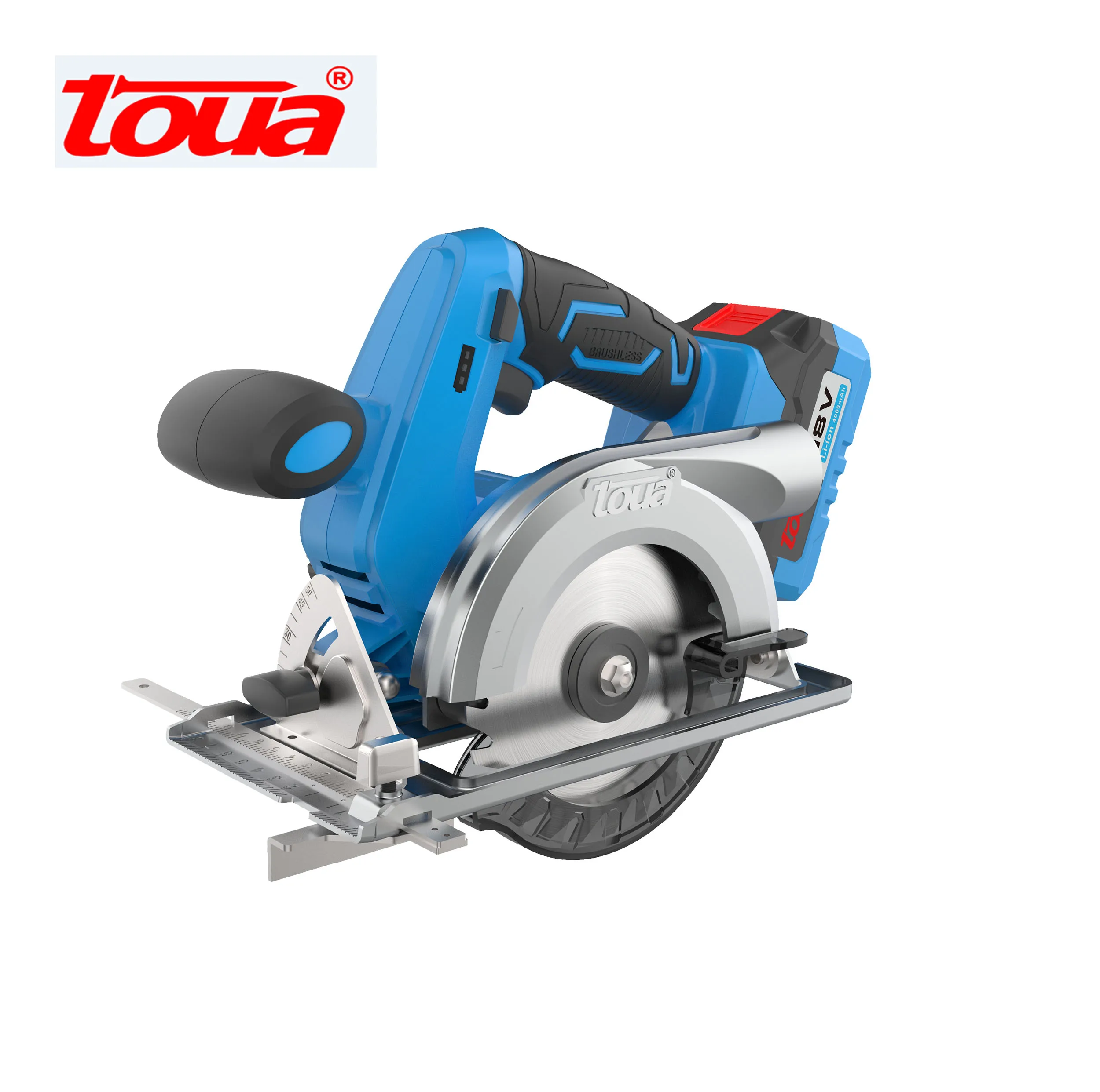 
TOUA 18V Brushless Circular Saw Wood Cutting Machine-Only skin 